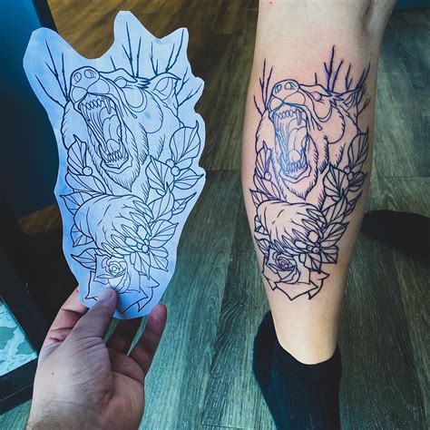 calf tattoos